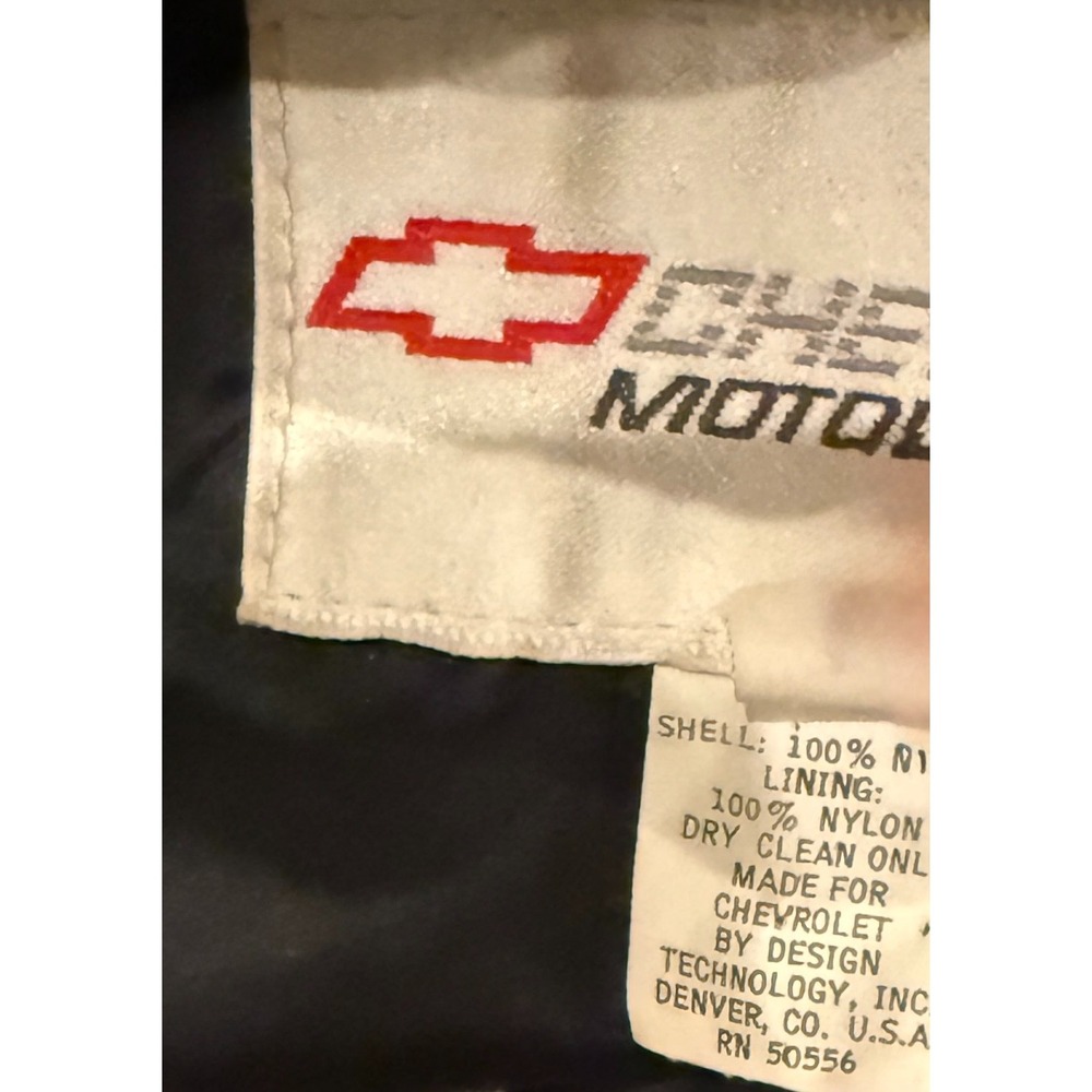 Vintage 90s Dale Earnhardt GM Goodwrench Racing Jacket Men Large Chevy Heartbeat - Picture 8 of 8